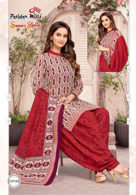 Patidar Seasons Special 37 Fancy Regular Wear Printed Cotton Dress Material Collection